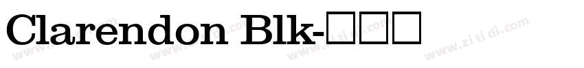 Clarendon Blk字体转换